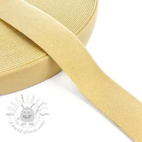 Sileä kuminauha 3 cm light yellow