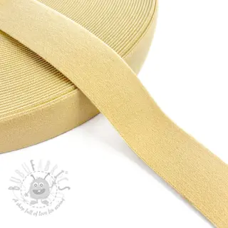 Sileä kuminauha 3 cm light yellow
