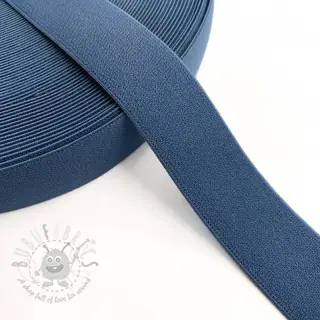 Sileä kuminauha 3 cm dark jeans
