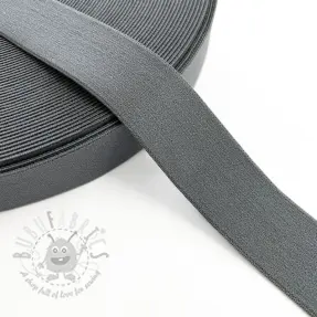 Sileä kuminauha 3 cm dark grey
