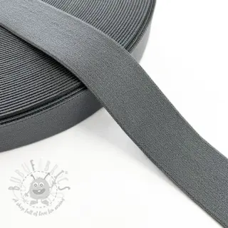 Sileä kuminauha 3 cm dark grey