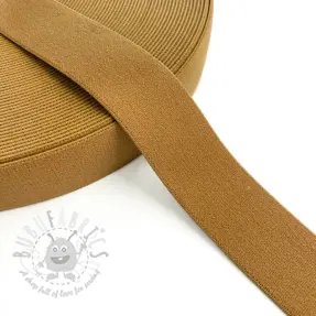 Sileä kuminauha 3 cm dark camel