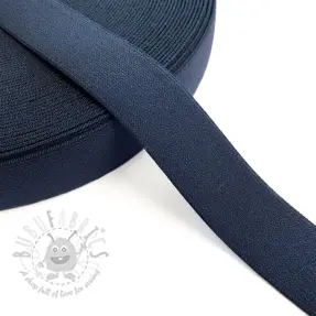 Sileä kuminauha 3 cm dark blue