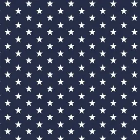 Bavlnená látka Petit stars navy