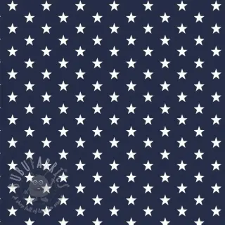Puuvillakangas Petit stars navy