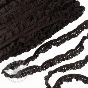 Puuvillapitsi joustava dark mocha