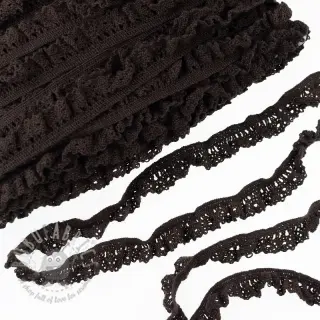 Puuvillapitsi joustava dark mocha