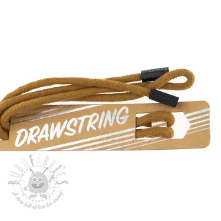 Nyöri huppuun päätykappaleilla 115 cm HEAD1 dark camel