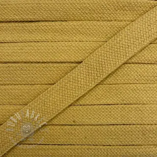 Puuvillanyöri litteä 13 mm camel