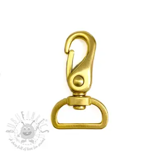 Metallikarbiinihaka 25 mm gold