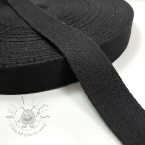 Puuvillahihnanauha 4 cm black