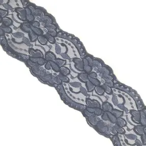Čipka Blossom dark grey