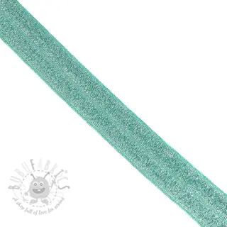 Reunustuskuminauha glitter 20 mm dark mint