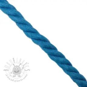 Puuvillanyöri kierretty 2,5 cm aqua