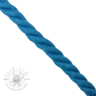 Puuvillanyöri kierretty 2,5 cm aqua