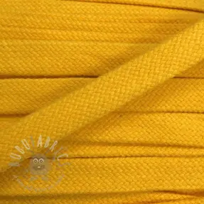 Puuvillanyöri litteä 15 mm yellow