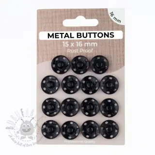 Painonappi METAL 16 mm black