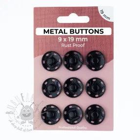 Painonappi METAL 19 mm black