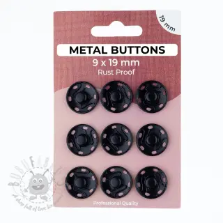 Painonappi METAL 19 mm black