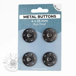 Painonappi METAL 25 mm anthracite