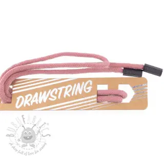 Nyöri huppuun päätykappaleilla 115 cm HEAD1 old pink