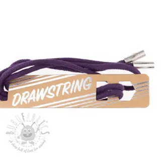Nyöri huppuun päätykappaleilla 115 cm HEAD2 violet