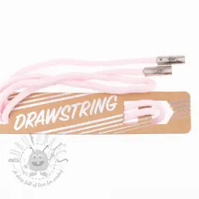Nyöri huppuun päätykappaleilla 115 cm HEAD2 light pink