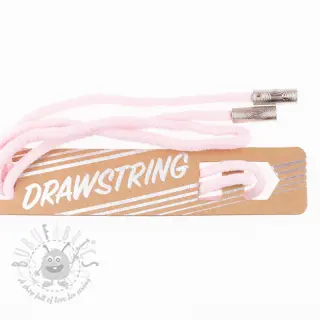 Nyöri huppuun päätykappaleilla 115 cm HEAD2 light pink
