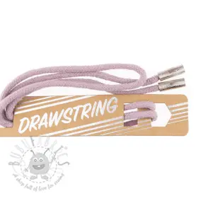 Nyöri huppuun päätykappaleilla 115 cm HEAD2 lilac