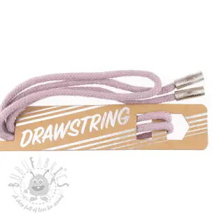 Nyöri huppuun päätykappaleilla 115 cm HEAD2 lilac