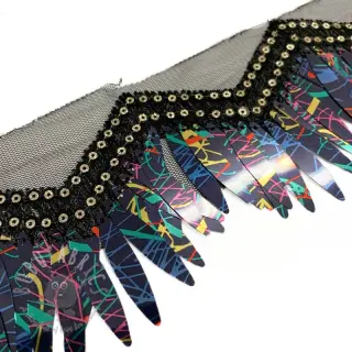 Punosnauha tylliin Burlesque zigzag multicolour