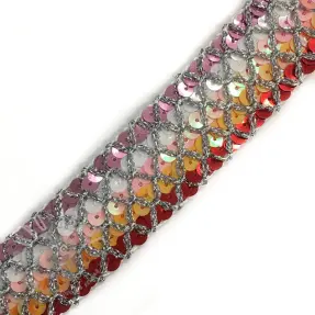 Nauha Sequin MULTI red