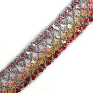 Nauha Sequin MULTI red