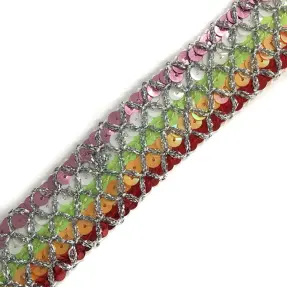 Stuha Sequin MULTI lime