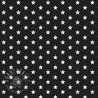 Puuvillakangas Petit stars black