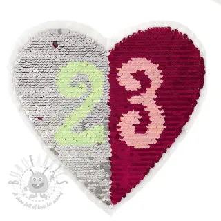 Paljetit obojstranné Heart 23
