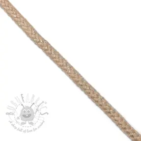 Lurex-nyöri 10 mm beige