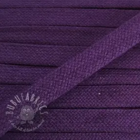 Puuvillanyöri litteä 15 mm purple