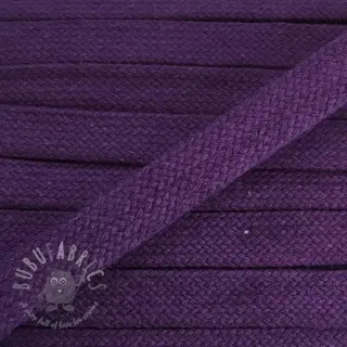 Puuvillanyöri litteä 15 mm purple