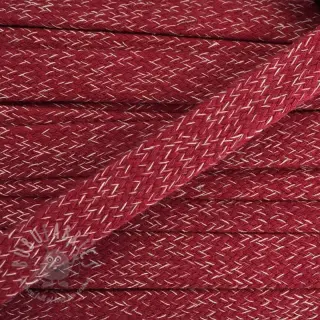 Puuvillanyöri litteä 15 mm melange red