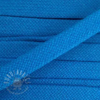 Puuvillanyöri litteä 15 mm blue
