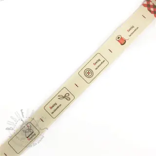 Puuvillanauha Label sewing love