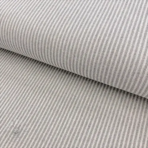 Sisustuskangas DOBBY Colored stripe grey