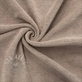 Joustava froteekangas taupe