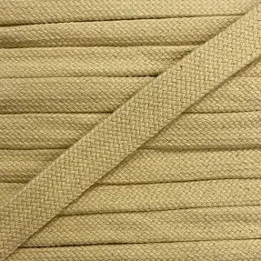 Bavlnená šnúra plochá 13 mm light yellow