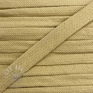 Puuvillanyöri litteä 13 mm light yellow