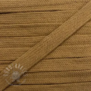 Puuvillanyöri litteä 13 mm brown