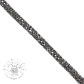 Lurex-nyöri 10 mm dark grey