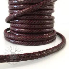 Nyöri tekonahka Snake bordeaux