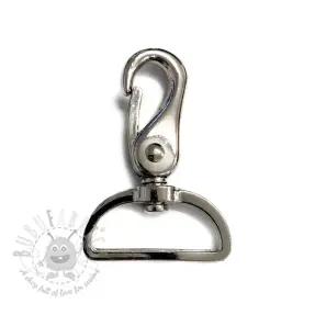 Metallikarbiinihaka 40 mm silver